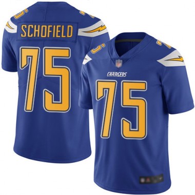 Los Angeles Chargers NFL Football Michael Schofield Electric Blue Jersey Men Limited  #75 Rush Vapor Untouchable